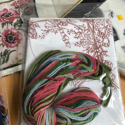 093:  New Needlecraft and Cross Stitch Kits With Thread