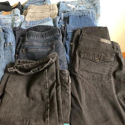201:  Several Jeans and Dress Pants 