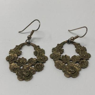 073:  Vintage and Newer Victorian Style Earrings and Others