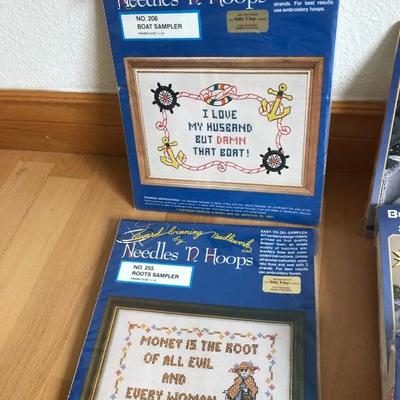 093:  New Needlecraft and Cross Stitch Kits With Thread