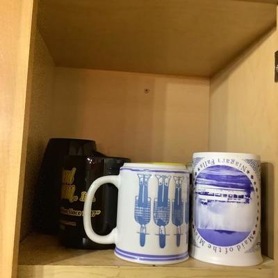 213: Assorted dishes in the cupboard