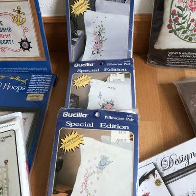 093:  New Needlecraft and Cross Stitch Kits With Thread
