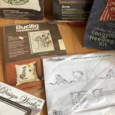 093:  New Needlecraft and Cross Stitch Kits With Thread
