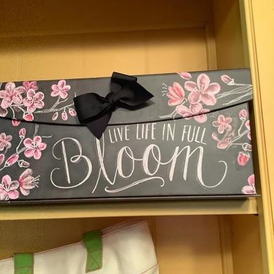 215:  Whimsical Cloth Bags, Vintage Storage Tote, Bike Pillow and Box 