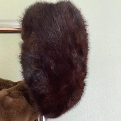 111: Jones New York Fur Coat and Arctic Vintage Fur Hat