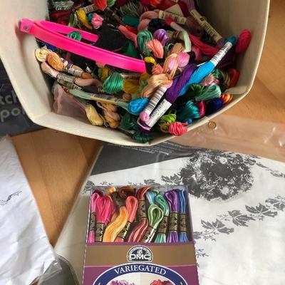 093:  New Needlecraft and Cross Stitch Kits With Thread