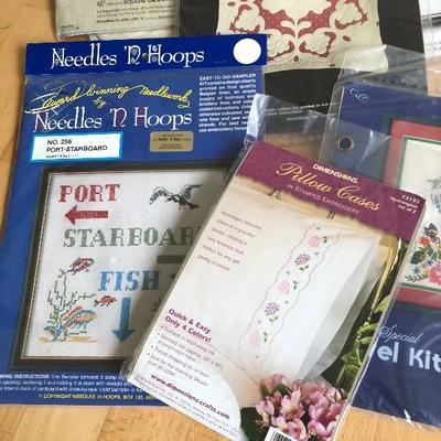 093:  New Needlecraft and Cross Stitch Kits With Thread