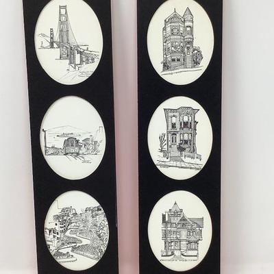 027:  Port Smith Quartz Clock, Seiko Clock and Etchings