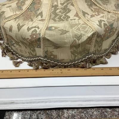 031 :  Victorian Scalloped Fringed Vintage Lamp Shade