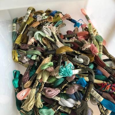 097:  Two Rolling Bins of Art Supplies
