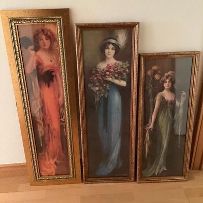 45: Set of Three Framed Pictures 