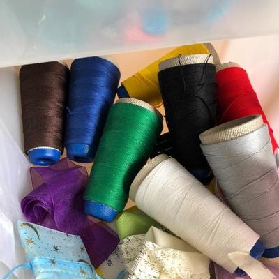 097:  Two Rolling Bins of Art Supplies