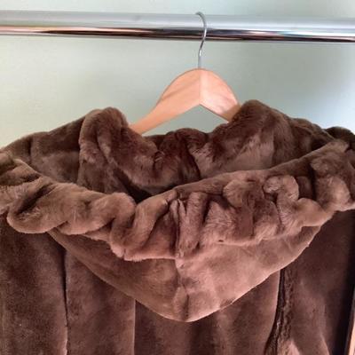 111: Jones New York Fur Coat and Arctic Vintage Fur Hat
