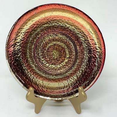 029:  Vanity Mirror,  Clar-est Vase, Glass Plate on Plate Stand