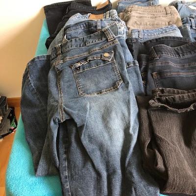201:  Several Jeans and Dress Pants 