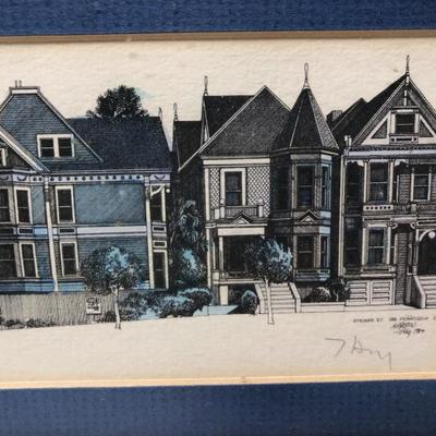 133:  Signed Print With Beautiful Pottery Mix 