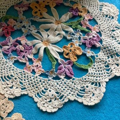 109: Vintage and New Crochet and Embroidered 
