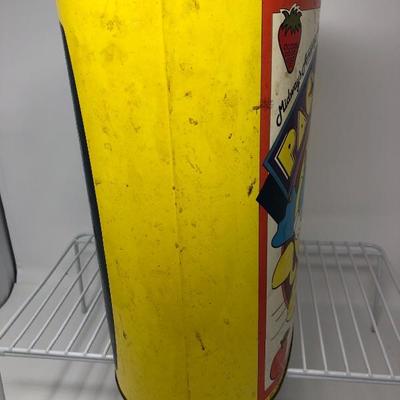 141: PAC-MAN Metal 1980 Trash Can 
