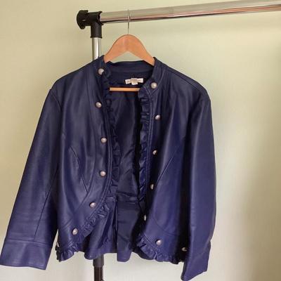 114: Womans Leather Coats and Long Vest