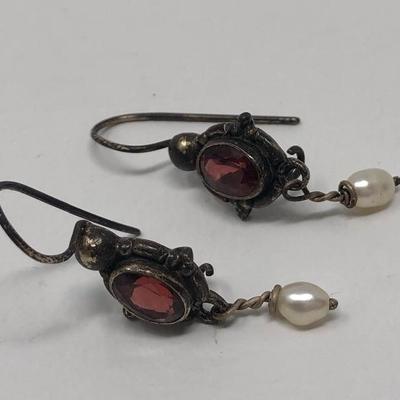 073:  Vintage and Newer Victorian Style Earrings and Others