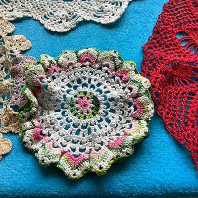 109: Vintage and New Crochet and Embroidered 