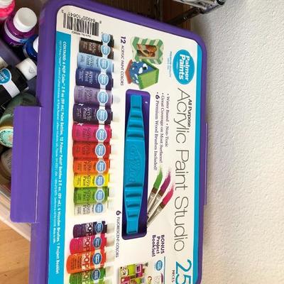 096:  Artists Loft Painting Kit, Paint Brushes and Art Supplies