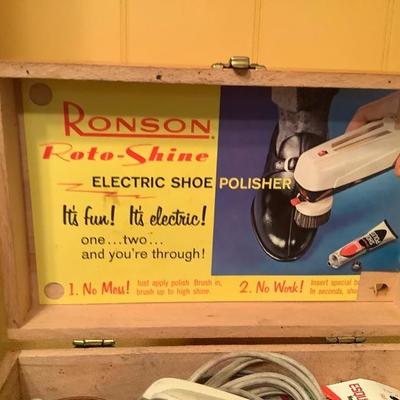 208: Antique Ronson Shoe Shine Kit 