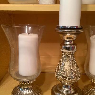 216:  Tea Set and Candles