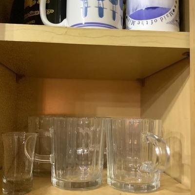 213: Assorted dishes in the cupboard