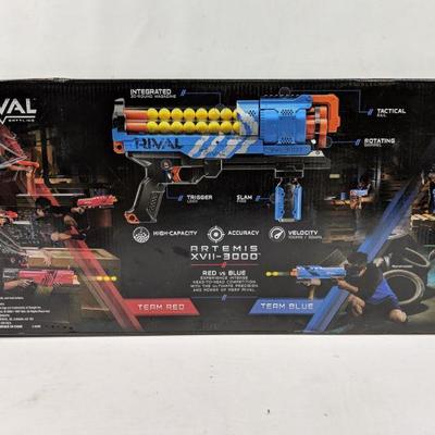 Nerf Rival Blue Gun - New, Damaged Box