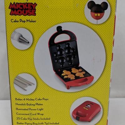 Disney Mickey Mouse Cake Pop Maker - New