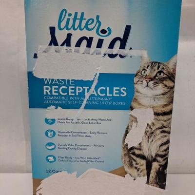 Littermaid Waste Receptacles 12 Ct - New