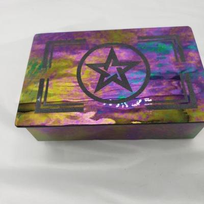 Colored glass box