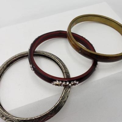 3 Bangle bracelets