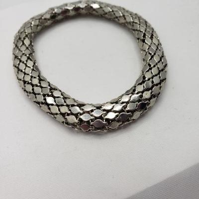 Silver mesh bracelet