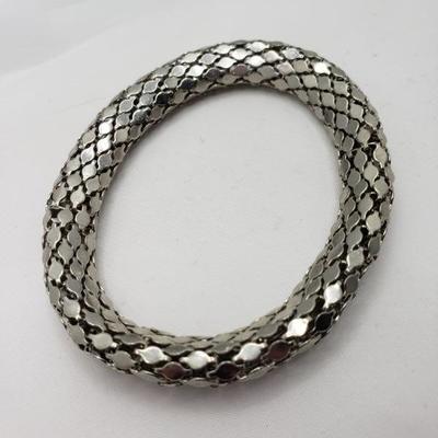 Silver mesh bracelet