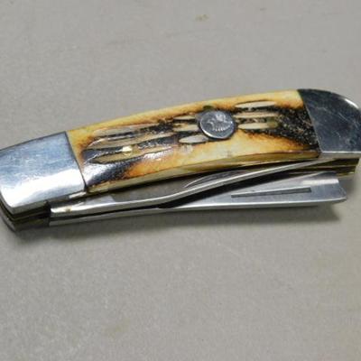 Hand Made Wild Turkey Solingen Germany Steel Single Blade Knife 6