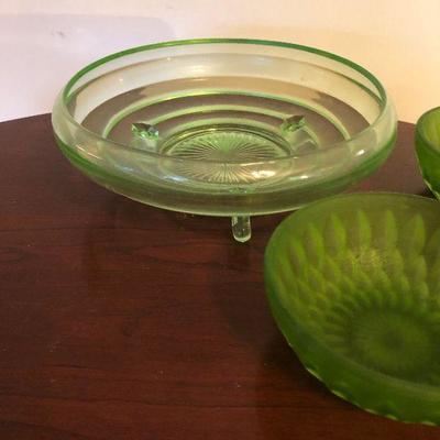 #31 Green Glass Bowls