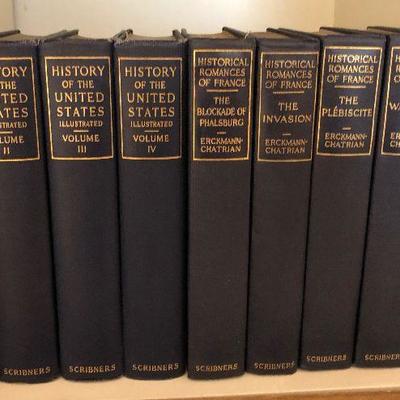 Lot #127 History of the United States and Historical Romances of France 