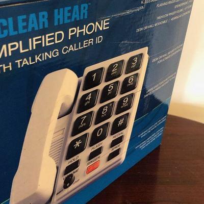 Lot #55 Clear Hear Amplified phone with talking caller ID