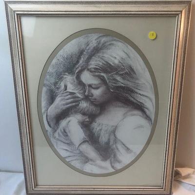 Lot #165 Mother and Child Art Print 