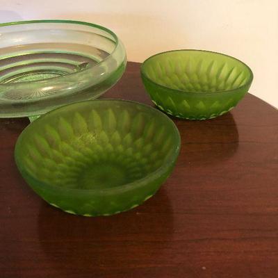 #31 Green Glass Bowls