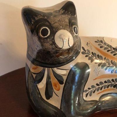 #10 Folk Art Ceramic Cat