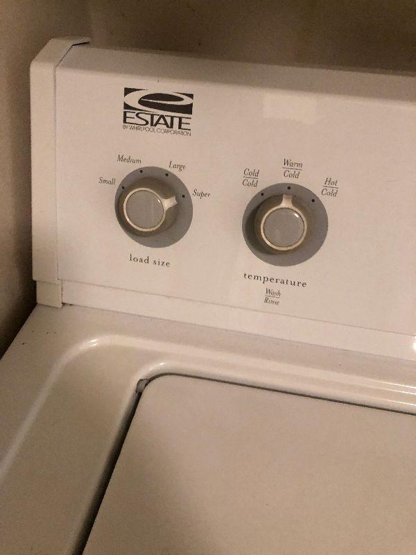 Lot 132 Washer and Dryer Set ESTATE brand by Whirlpool
