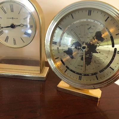 Lot #66 Table Clock, Howard Miller and Bulova 