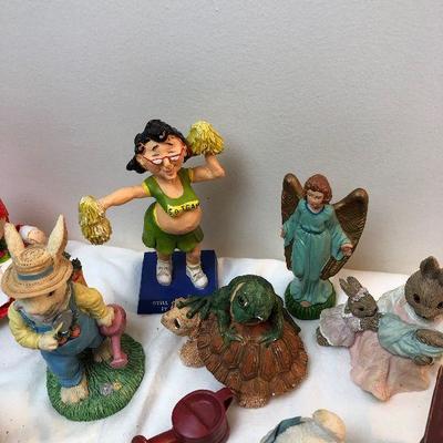 Lot #126 Lot of Figurines, camels, turtle, rabbits and Raggedy Ann, Angels