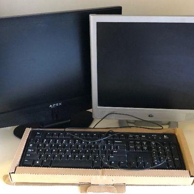 Lot #74 Computer Monitor and keyboard