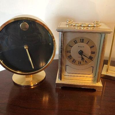 Lot #66 Table Clock, Howard Miller and Bulova 