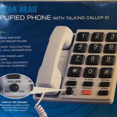 Lot #55 Clear Hear Amplified phone with talking caller ID