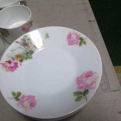 Dish Set Barvia Germany - Rose Pattern